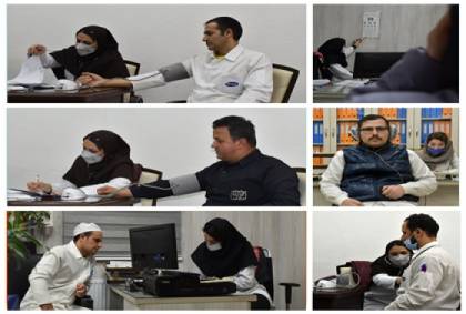 انجام معاینات ادواری سالیانه جهت حفظ سلامت کارکنان در لابراتوارهای رازک